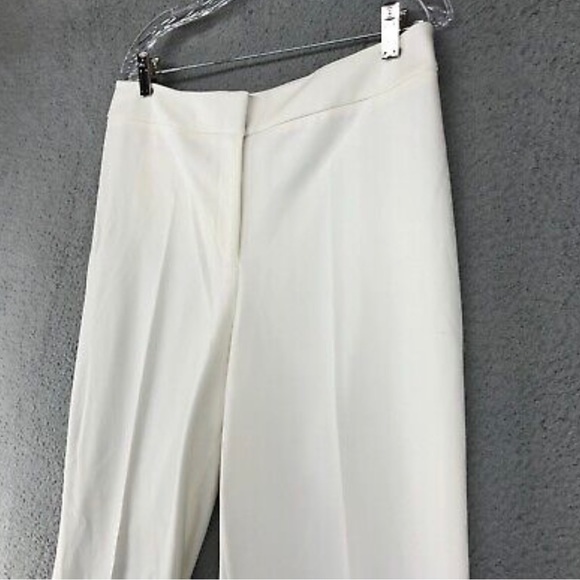 Liz Claiborne Womens Dress Pants Size 12/14? Ivory Straight Leg Hi-Rise Career - Picture 6 of 9
